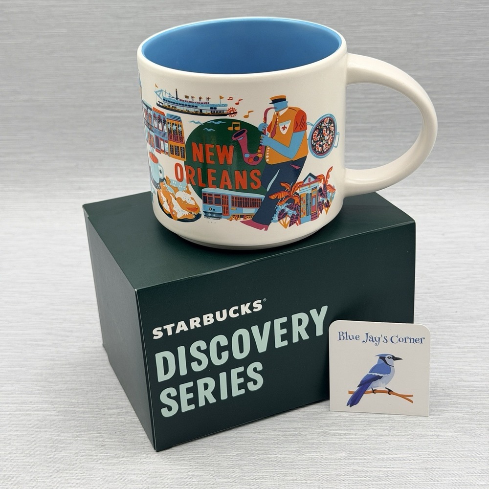 Starbucks New Orleans Mug Discovery Series 2024 Stackable Coffee Cup 14oz